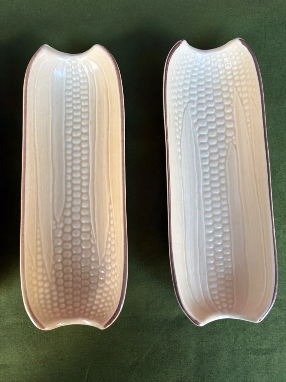 Pfaltzgraff Corn on the Cob Dishes Set of 4 USA Vintage Ceramic